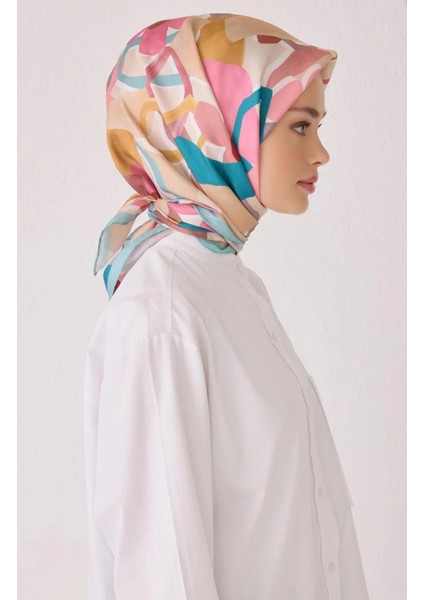 Tivil Ipek Eşarp 4054-31 Pembe Karışık Desen modelleri
