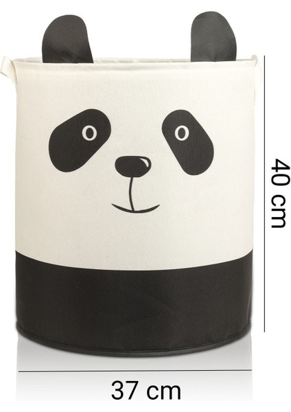 Panda Tasarımlı 2' Li Bebek Çocuk Odası Düzenleyici Saklama Kutusu Oyuncak Kirli Sepeti 37X40 modelleri