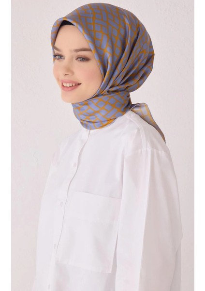 Tivil Ipek Eşarp 4062-31 Lila Karışık Desen