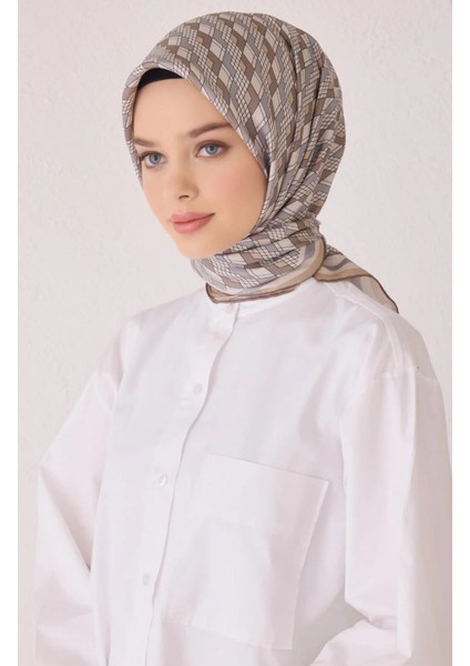 Tivil Ipek Eşarp 4052-03 Krem Karışık Desen