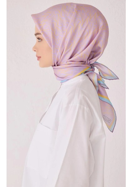 Tivil Ipek Eşarp 4060-05 Lila Karışık Desen