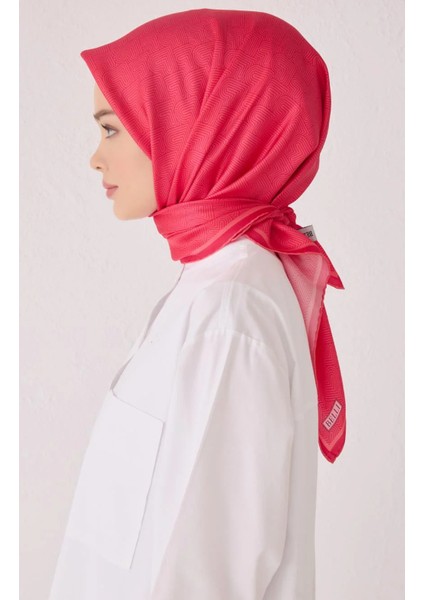 Tivil İpek Eşarp 4055 - 04 Pembe Karışık Desen modelleri