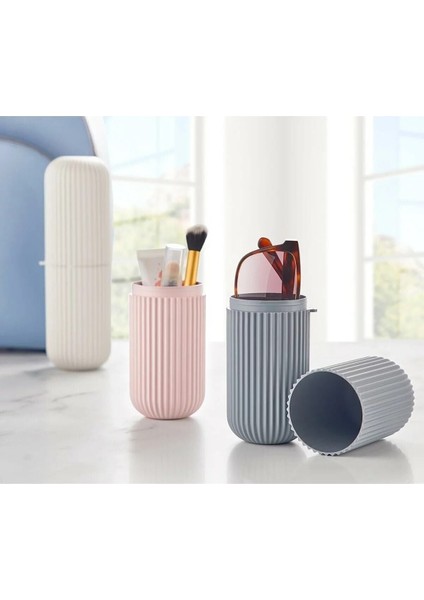 3lü Saklama Kabı Makyaj Fırçası Diş Fırçası Saklama Seyahat Seti fiyatları