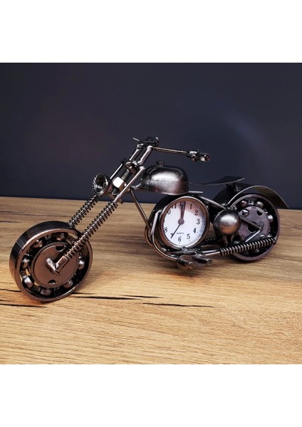 Masaüstü Dekoratif Metal Motor Saat