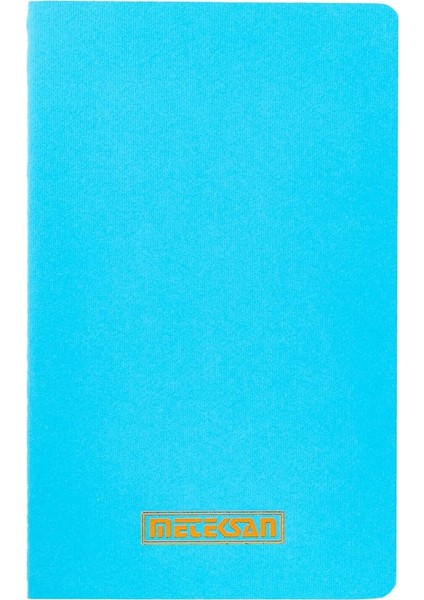 Menashop Metrashop Notes 13X21 cm Karton Kapaklı Iplik Dikişli Defter, 24 Yaprak, Düz, Mavi