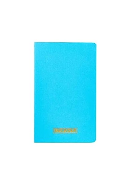 Menashop Metrashop Notes 13X21 cm Karton Kapaklı Iplik Dikişli Defter, 24 Yaprak, Düz, Mavi