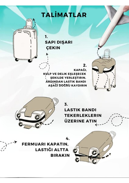 Valiz Kılıfı Bavul Koruyucu