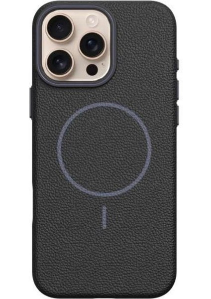 Apple iPhone 15 Pro Max Uyumlu Beats Magsafe Deri Görünümlü Silikon Kılıf Kapak