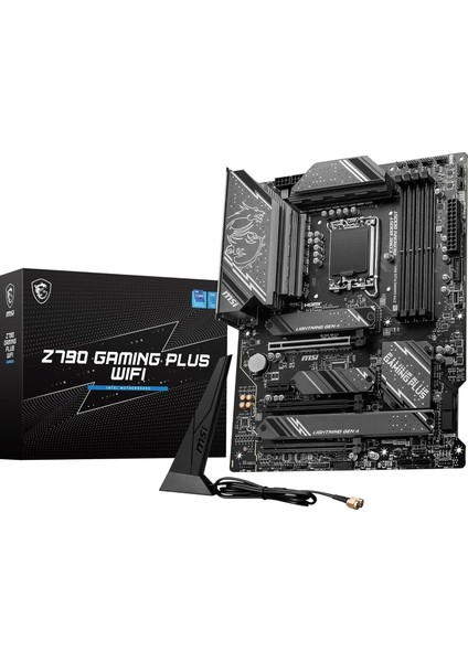 Menashop Metrashop Z790 Gamıng Plus Wıfı Anakart, Atx - 12., 13. ve 14. Nesil Intel Core Işlemcileri . Jen, Lga 1700 - Ddr5 Memory Boost 7200+MHZ/OC, 1 x Pcıe 5.0 X16, 4 x M.2 Gen4, 2.5g Lan, Wi-Fi 6e