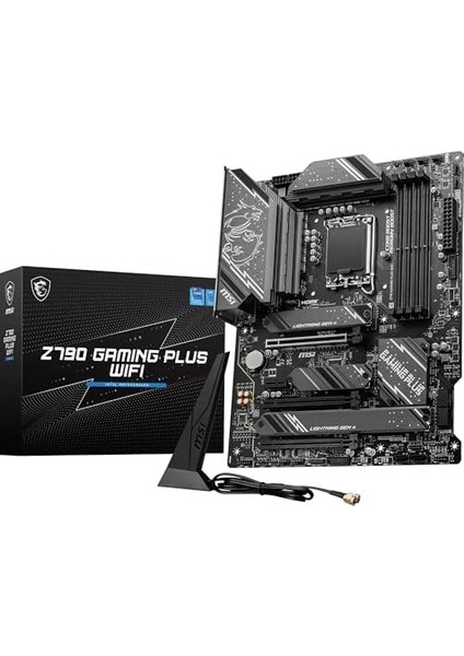 Menashop Metrashop Z790 Gamıng Plus Wıfı Anakart, Atx - 12., 13. ve 14. Nesil Intel Core Işlemcileri . Jen, Lga 1700 - Ddr5 Memory Boost 7200+MHZ/OC, 1 x Pcıe 5.0 X16, 4 x M.2 Gen4, 2.5g Lan, Wi-Fi 6e