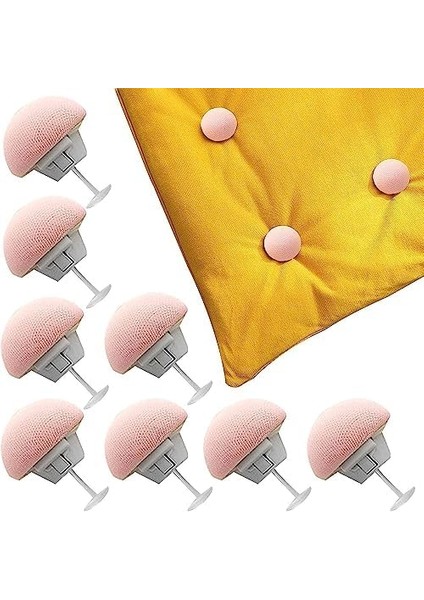 Menashop Toptan Yorgan Kılıfı Sabitleyici Mantar Çarşaf Tutucu Nevresim Örtü Düzenleyici Düğme Seti 4 Adet (Pembe) modelleri