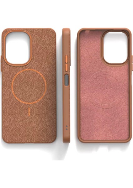 Apple iPhone 16 Pro Uyumlu Beats Magsafe Deri Görünümlü Silikon Kılıf Kapak fiyatları