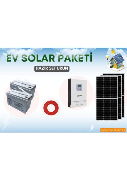 Konteyner Ev Paketi Güneş Enerji Sistemi 2.4kw