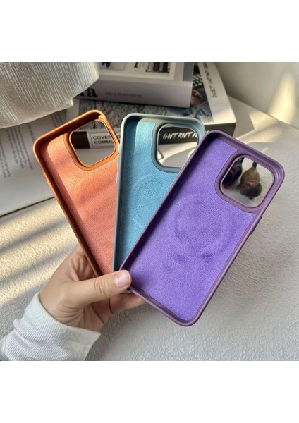 Apple iPhone 16 Plus Uyumlu Beats Magsafe Deri Görünümlü Silikon Kılıf Kapak fırsatları