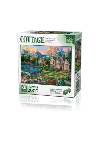 - Cozy House By The Lake 2000 Parça Puzzle -Ks Puzzle fiyatları