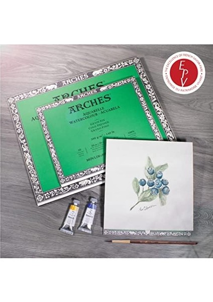 1795058 Bloklu Sulu Boya Kağıdı (18 x 26 Cm, 4 Tarafı Yapıştırılmış, 300 G/m² Ince Tanecikli) 20 Yaprak Doğal Beyaz modelleri