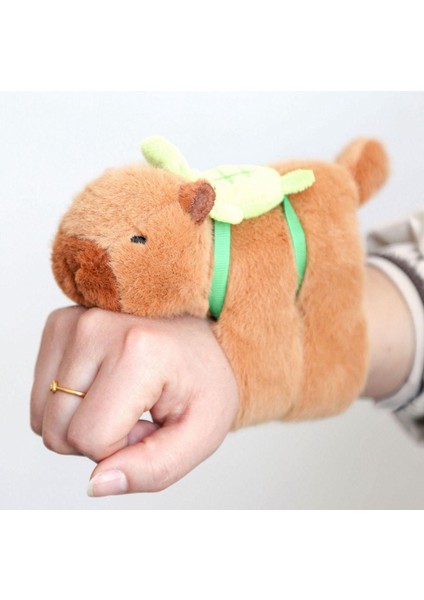 Tutunan Kapibara Peluş Bileklik Işıklı Sesli Hareketli Oyuncak Tokat Bilekliği Kola Yapışan Capybara fırsatları