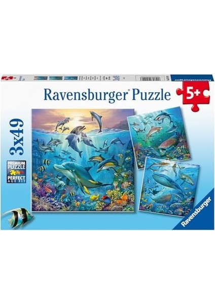 51496 3X49P Puz Okyanus Hayvanları, Çok Renkli modelleri