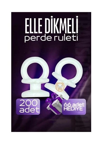 Elle Dikmeli Perde Düğmesi Perde Ruleti 266 Adet