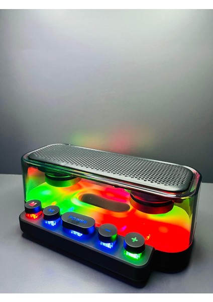 LED Işıklı Radyo Sd Kart Özellikli Bluetooth Hoparlör