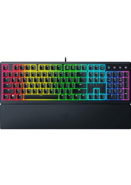 Ornata V3 - Düşük Profilli Oyun Klavyesi (Hibrit Mecha-Membran Anahtarı, Uv Kaplamalı Tuş Başlıkları, Manyetik Yumuşak Dokunuşlu Bilek Desteği, Rgb Chroma) Tr Düzeni | Siyah