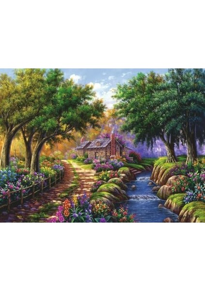 Puzzle Nehirde Kulübe