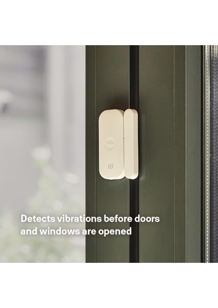 - Izinsiz Giriş Sensörü - AL-SDC-1A-V1, Yale Akıllı Alarm Aksesuarı, Pencere, Kapı Açılma, Kapanma ve Sarsıntı, Titreşim Tespiti, Eş Zamanlı Uyarı, Yale Horizon Teknolojisi, 1 Km Menzil