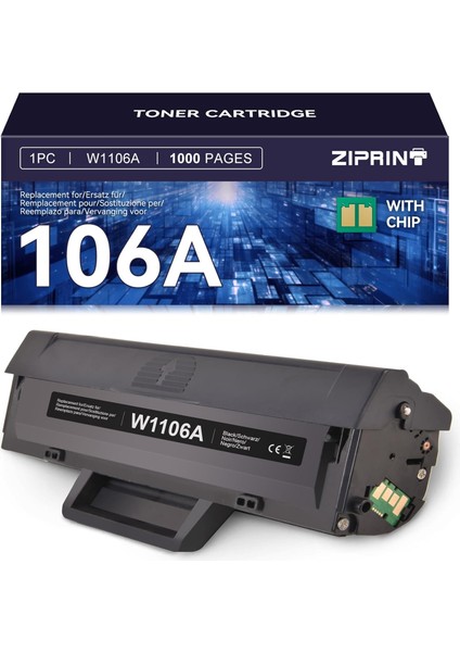 - Hp Lazer Mfp 135WG Mfp 135W Mfp 135A 135R Mfp 135R Mfp 137FNW 137FWG Hp Lazer Mfp 107A 107W 107R Toner Için Hp 106A W1106A Toner (1 Siyah)