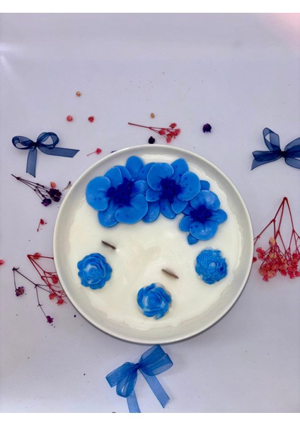 El Yapımı Soya Wax Çiçek Mum Orkide