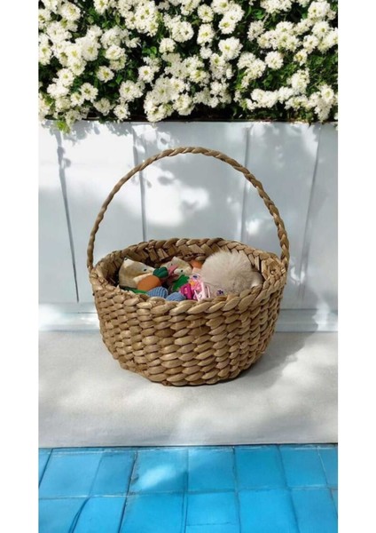 Mini Hasır Sepet 14X12X8 Mutfak Banyo Salon Çok Amaçlı Dekoratif Sepet(Ölçüleri Dikkate Alınız) fırsatları
