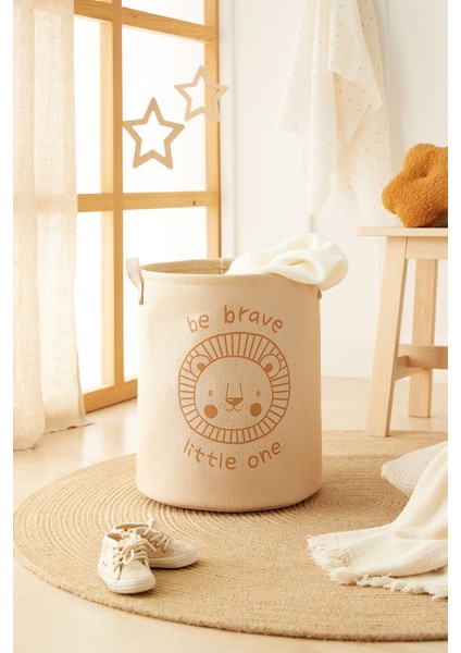 Çocuk Odası Sevimli Aslan Jüt Keten Çamaşır Oyuncak Kirli Sepeti Çok Amaçlı Sepet 33X40 modelleri