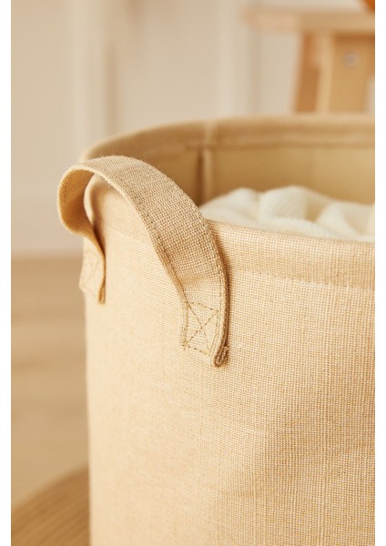 Çocuk Odası Sevimli Aslan Jüt Keten Çamaşır Oyuncak Kirli Sepeti Çok Amaçlı Sepet 33X40 fırsatları