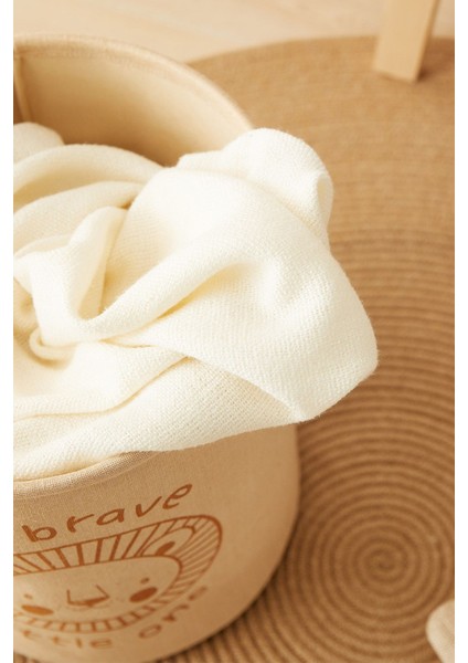 Çocuk Odası Sevimli Aslan Jüt Keten Çamaşır Oyuncak Kirli Sepeti Çok Amaçlı Sepet 33X40 indirimleri