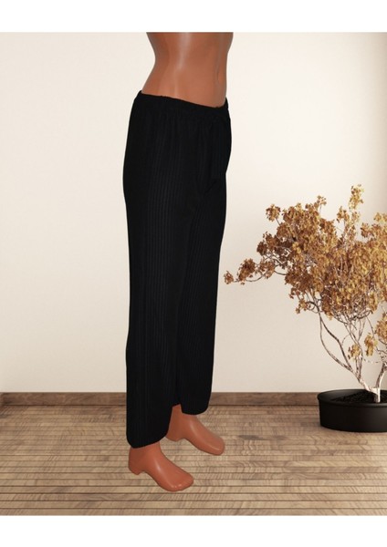 Oversize Kesim Esnek Bel Bürümcük Gawzera Mevsimlik Pantolon