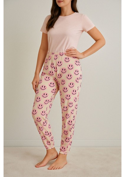 Genç Happy Milan Kumaş Dar Paça Esnek Bel Altlık Pijama fiyatları