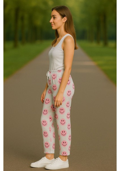 Genç Gülen Yüz Milan Kumaş Dar Paça Esnek Bel Gawzera Altlık Pantolon modelleri