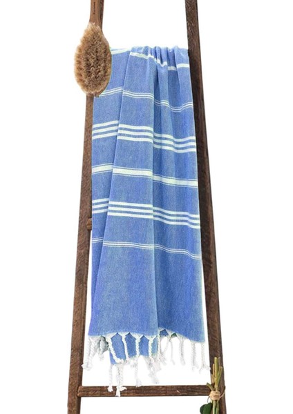 Summer Wind Soft &#37;100 Pamuk Peştemal 100X180 cm Mavi