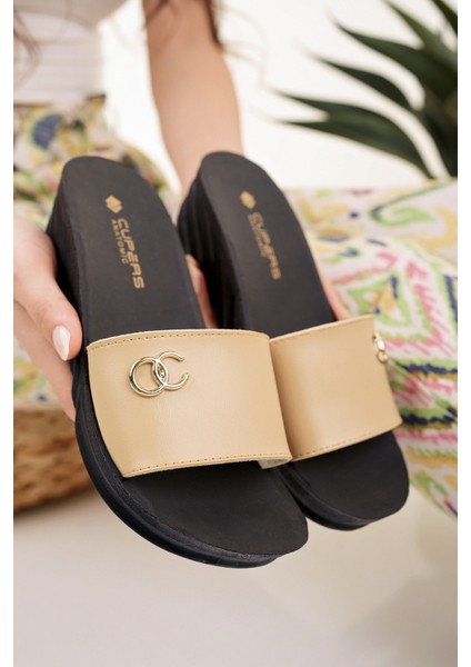 Kadın Günlük Terlik Ortopedik Anatomik Abiye Şık Yazlık Deniz Plaj Çeyiz Misafir Terliği