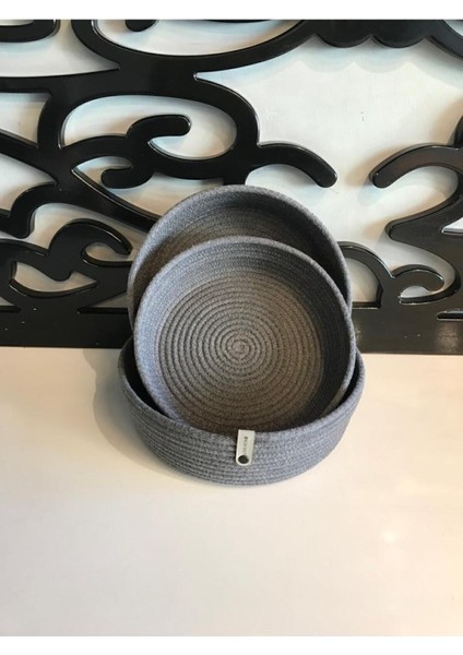 - Gri Hasır Sepet, Mutfak ve Banyo Organizeri, Çok Amaçlı Sepet Takım,havlu Sepeti, indirimleri