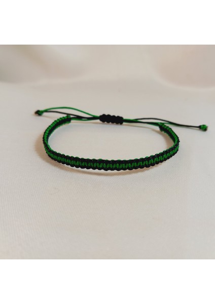 Yeşil Siyah Denizlispor Örgü Bileklik, Denizlispor Spor Renkleri Taraftar Bilekliği, Makrome Bileklik, Erkek Hediyesi, Maç Aksesuarı, Ip Bileklik, Taraftar Bileklik, Unisex Bileklik