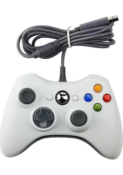 Xbox 360 ve Pc Uyumlu Kablolu Oyun Kolu Joystick Gamepad