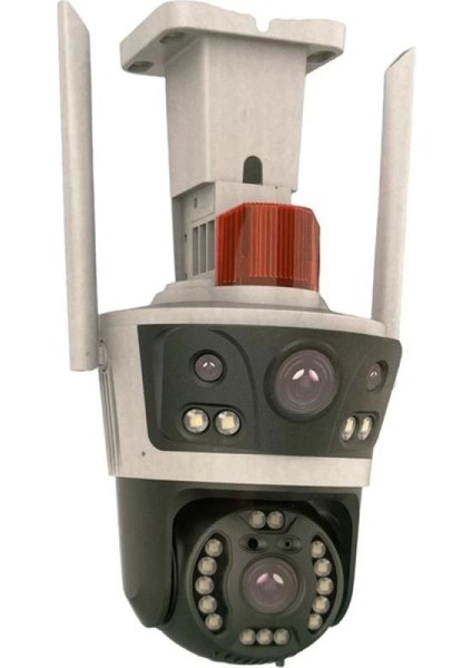 Apronx 6mp 3.6mm APX-WP262 Çift Kamera 21 LED Wifi Ptz