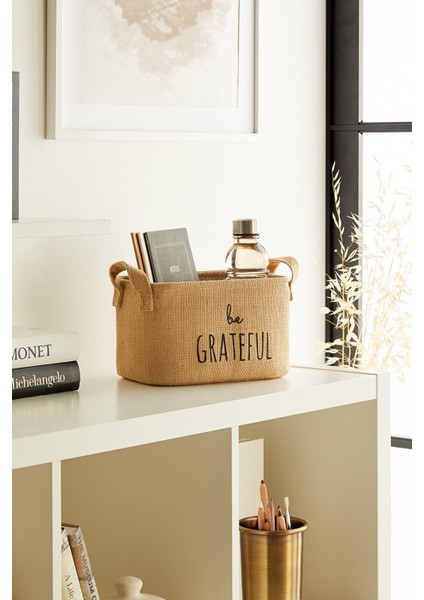 Jüt, Dolap Içi Çamaşır Çocuk Odası Oyuncak Düzenleyici Katlanır Saklama Sepeti Organizer 24X17X14