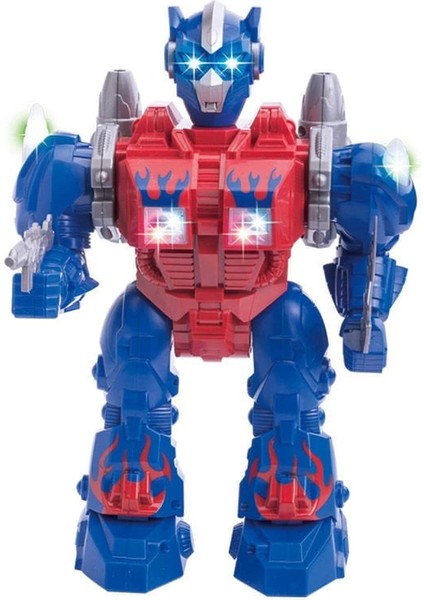 Hareketli Sesli ve Işıklı Füze Atan Robot