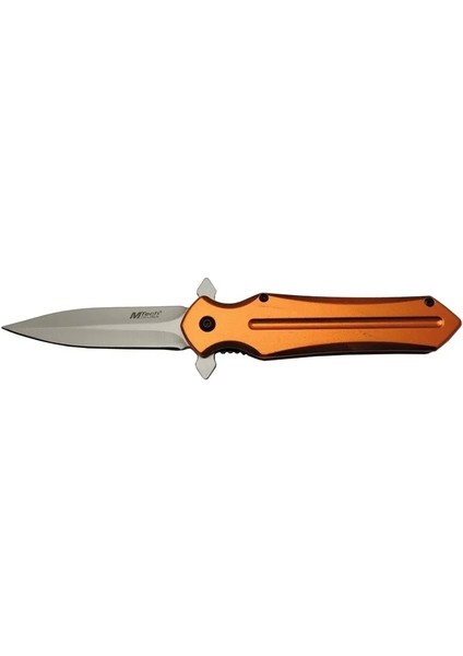 4222 Turuncu Kamp Çakı 21CM- Yarı Otomatik, Kemerlikli