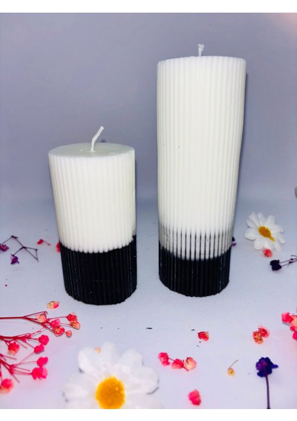 Tamamen Doğal Soya Wax Silindir Mum Seti El Yapımı