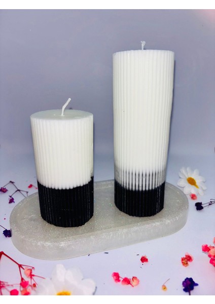 Tamamen Doğal Soya Wax Silindir Mum Seti El Yapımı