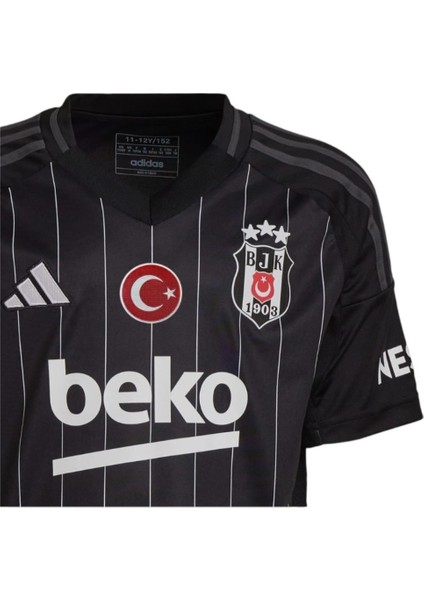 Beşiktaş Forma Isimsiz Siyah 2024/2025 Yeni Sezon Yetişkin Futbol Forması Bileklik ve Tozluk Dahil