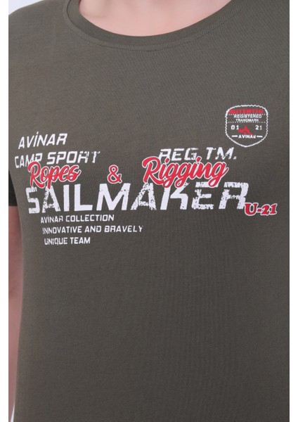 Unisex Bisiklet Yaka Baskılı T-Shirt fiyatları