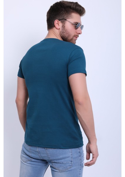 Unisex Bisiklet Yaka Nakışlı T-Shirt modelleri